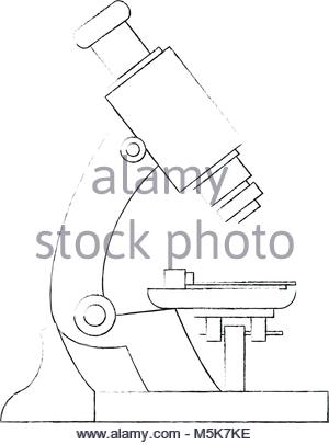 300x406 Laboratory Microscope Sketch Stock Vector Art Amp Illustration