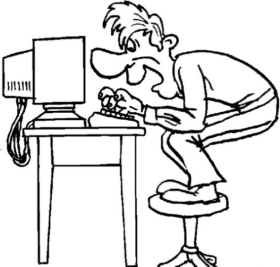 567x540 Cartoon Man On Computer The Opinionated Male