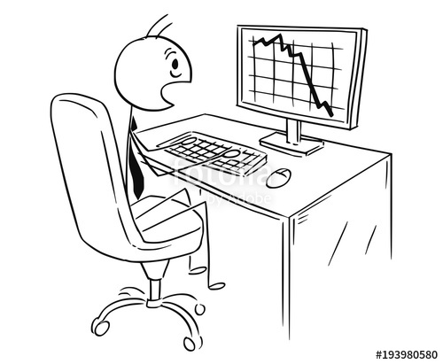 500x411 Cartoon Stick Man Drawing Conceptual Illustration Of Businessman