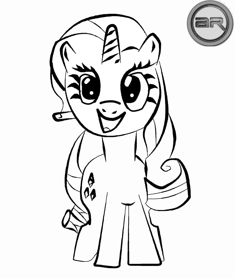 821x974 Rarity Front Computer Drawing Attempt By Arbitercu