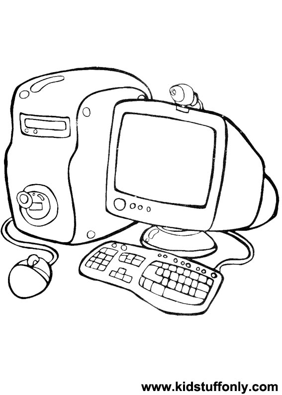 567x794 Computer Coloring Pages