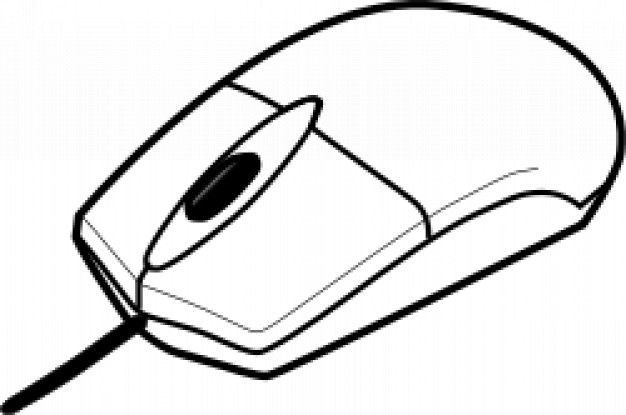 626x415 Computer Mouse Outline Vector Free Download
