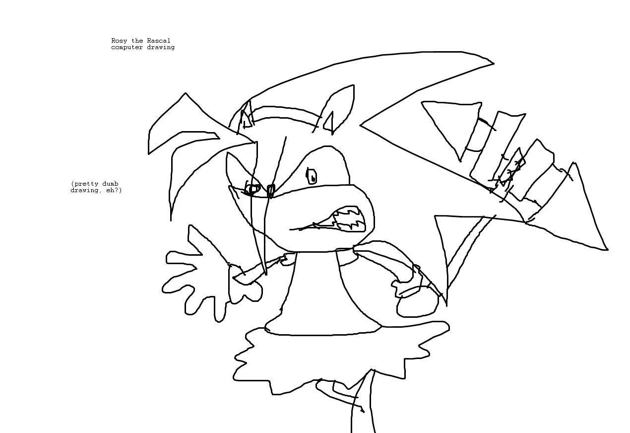 1270x872 Rosy The Rascal Images A Computer Drawing Pic Of Rosy Hd Wallpaper