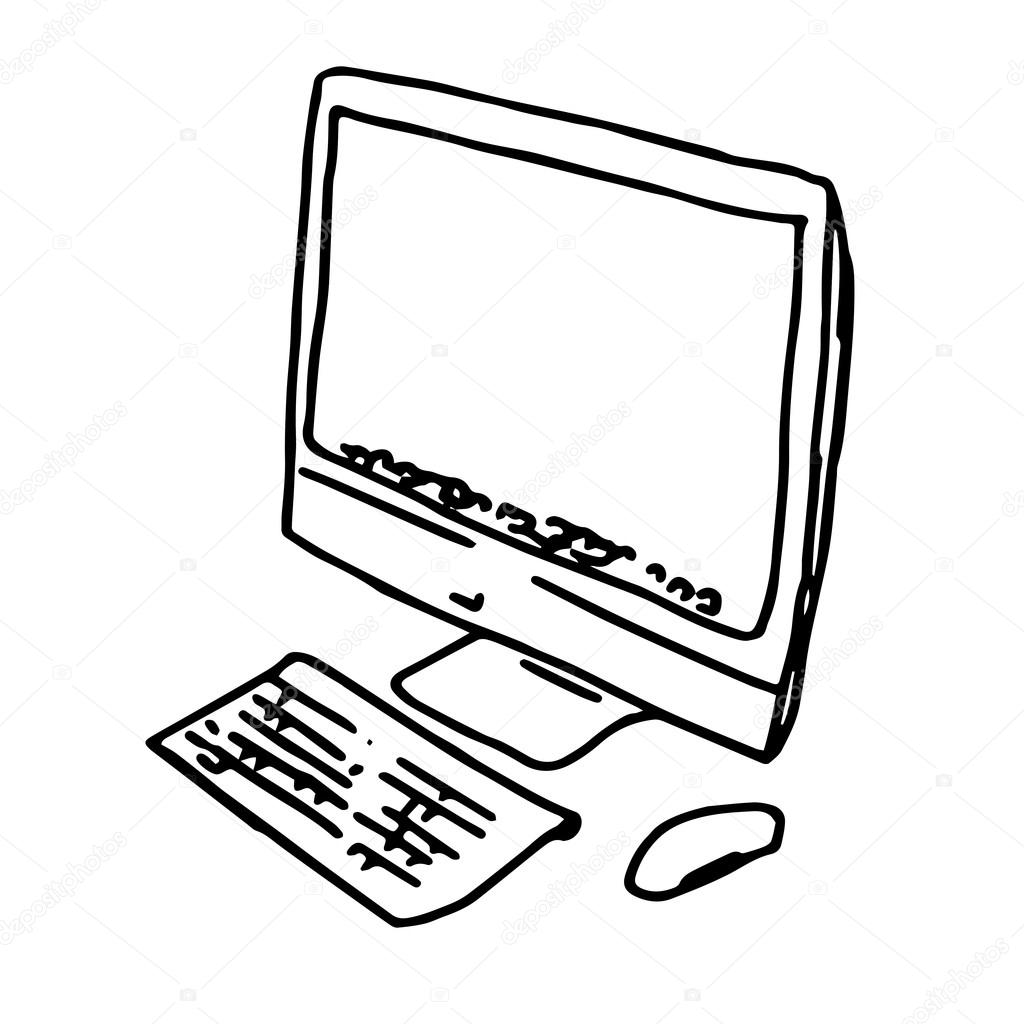 1024x1024 Modern Stylish Personal Computer Stock Vector Samui