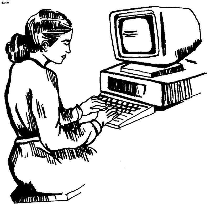 800x795 Women Clipart Computer Programmer