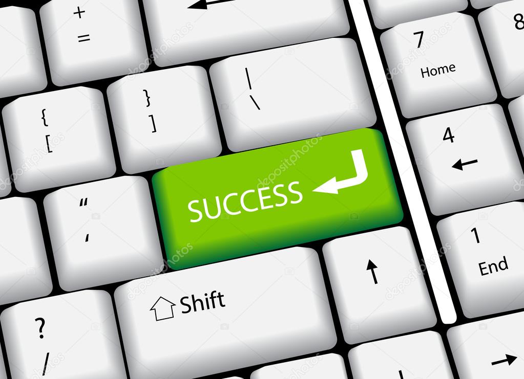 1023x741 Business Finance Concept Computer Keyboard With And Word Success