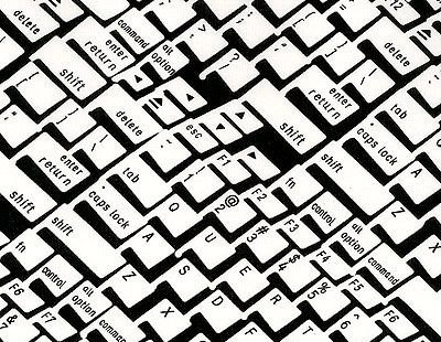 400x310 Fabric Material Computer Keyboards Black Great For Crafts