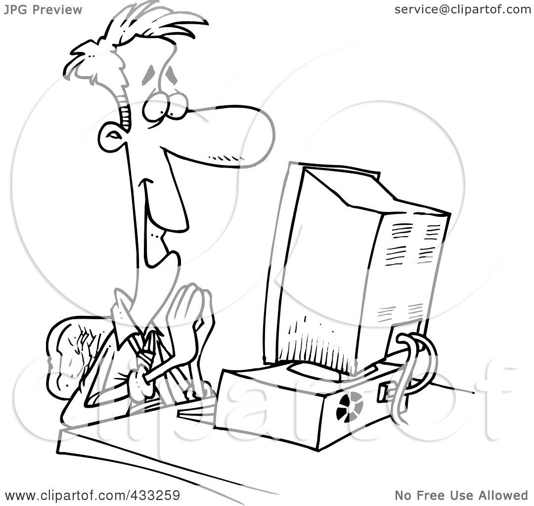 1080x1024 Royalty Free (Rf) Clipart Illustration Of Coloring Page Line Art