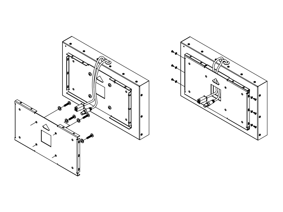 1200x900 15.4 Hd Lcd Wall Mount Monitor