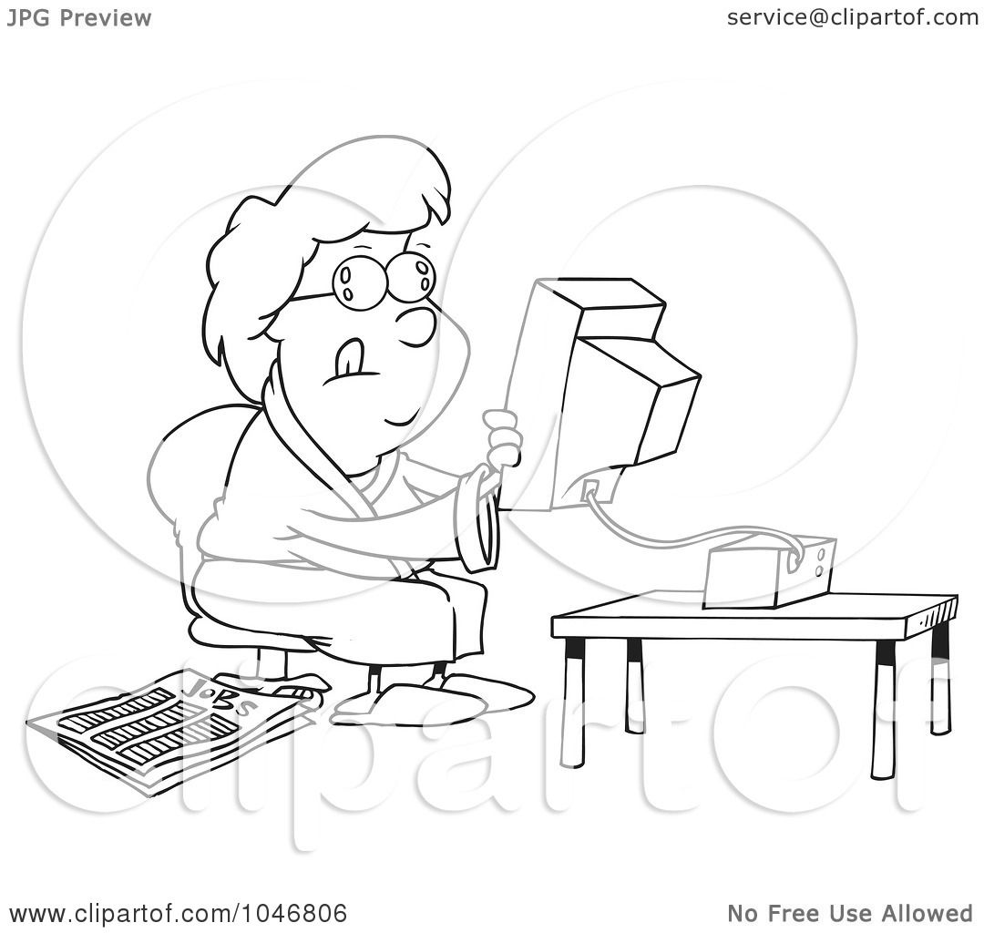 1080x1024 Royalty Free (Rf) Clip Art Illustration Of A Cartoon Black