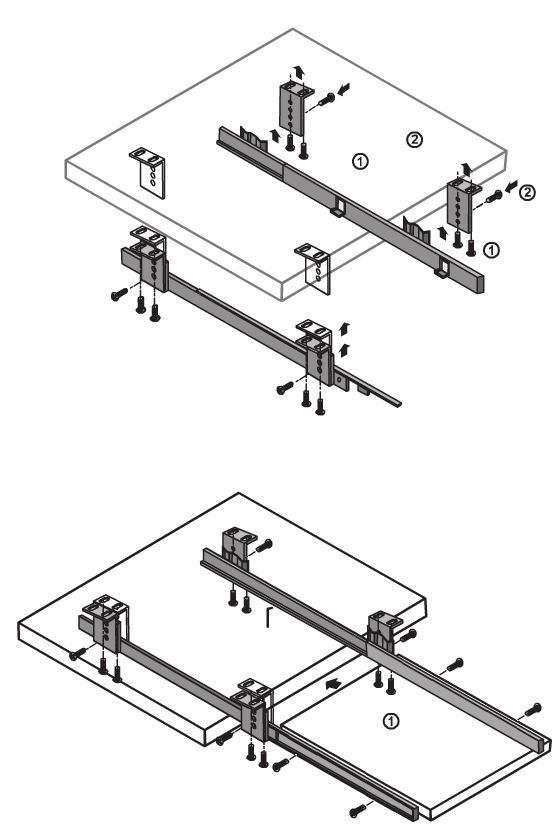 560x828 Under Desk Computer Keyboard Tray, Shelf, Sliding Drawer Complete