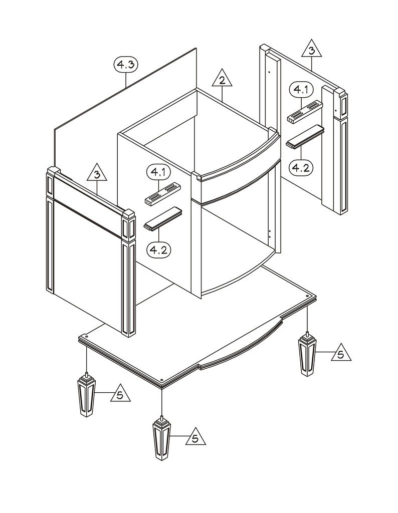 794x1024 Furniture Assembly Drawing