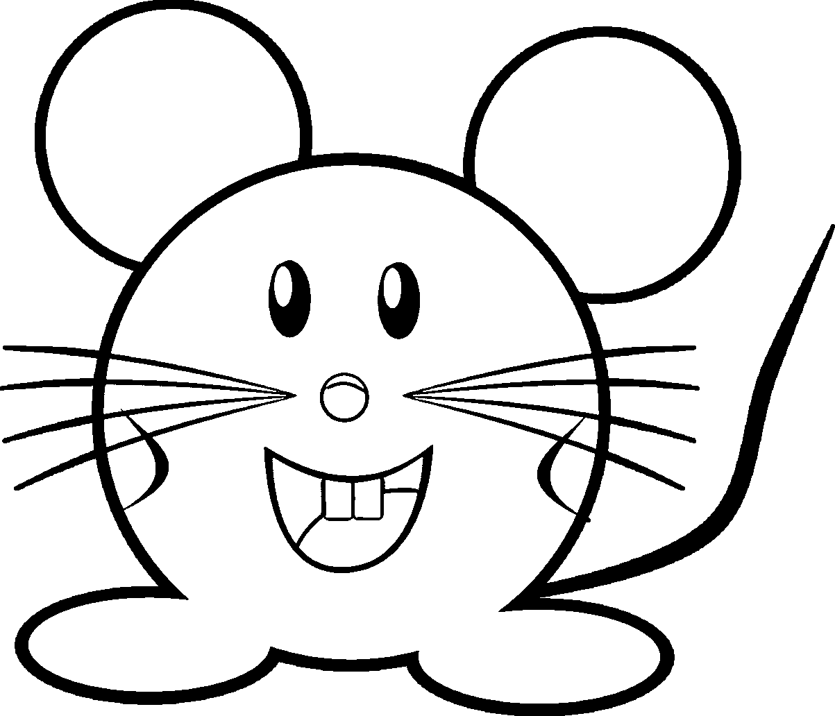 Computer Mouse Sketch Sketch Coloring Page

