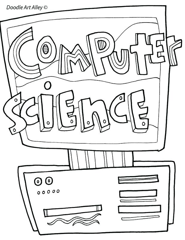 618x800 Drawn Computer Colouring Page Pin 4 Pencil And In Color Safety