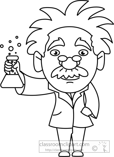 399x550 Science Clipart Scientist Holding Beaker