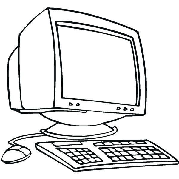 600x600 Computer Coloring Pages
