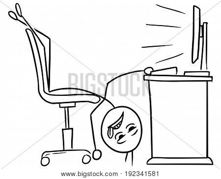 450x364 Cartoon Vector Doodle Stick Man Vector Amp Photo Bigstock