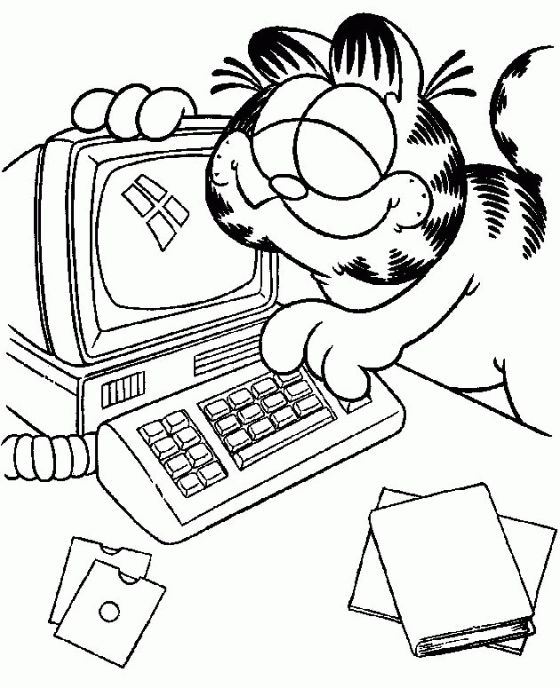630x775 Computer Coloring Pages
