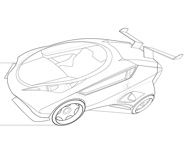 600x488 Draw A Concept Car In Illustrator