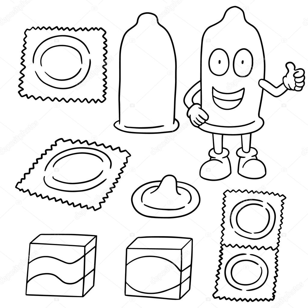 1024x1024 Vector Set Of Condom Stock Vector Ourlifelooklikeballoon