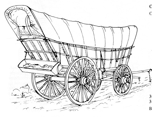 Conestoga Wagon Drawing at GetDrawings | Free download