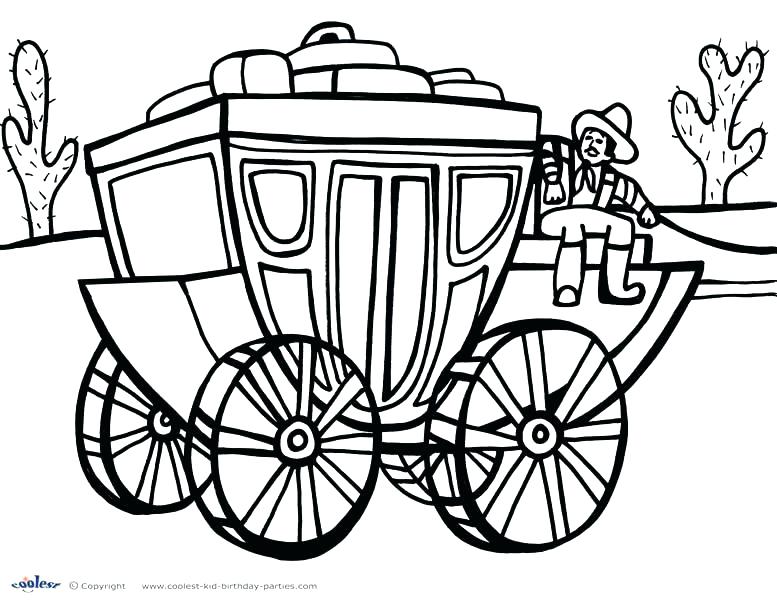 777x600 Covered Wagon Coloring Page Western Coloring Pages Beautiful