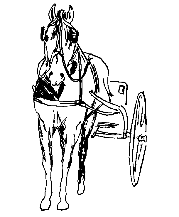 610x739 Horse And Wagon Clipart