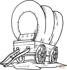 236x244 How To Draw A Covered Wagon Step By Step