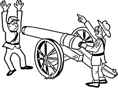 480x358 Civil War Coloring Page Free Printable Coloring Pages