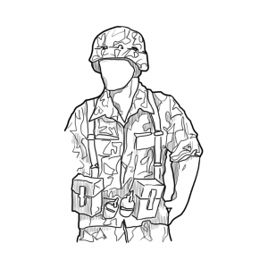 300x300 Drawn Soldiers War Drawing