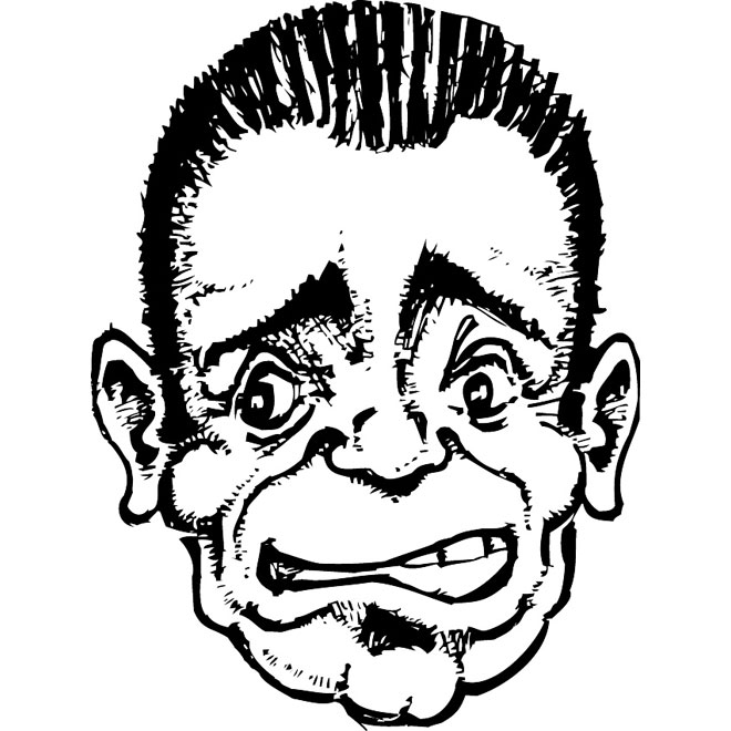 660x660 Confused Face Sketch Vector