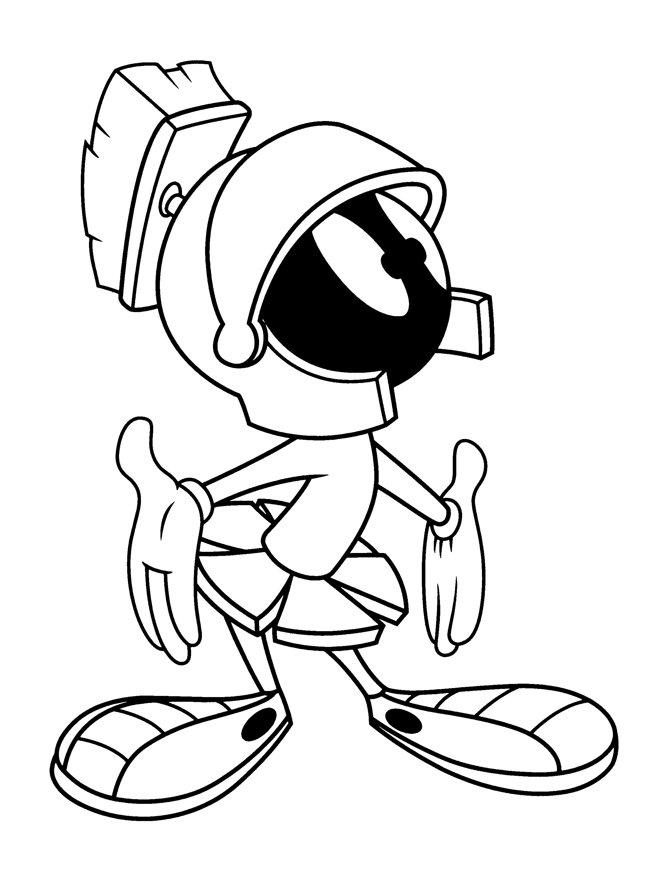 2300x3000 Looney Tunes Characters Marvin Confusion Coloring Pages Looney