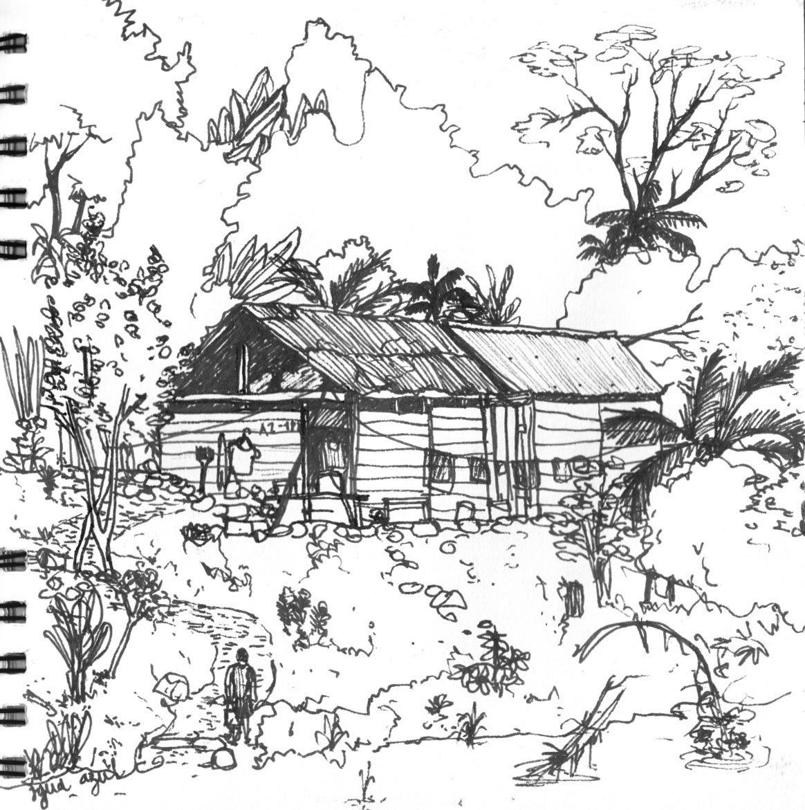 1164x1171 Vernacular Architecture Of Chiapas, Mexico Urban Sketchers