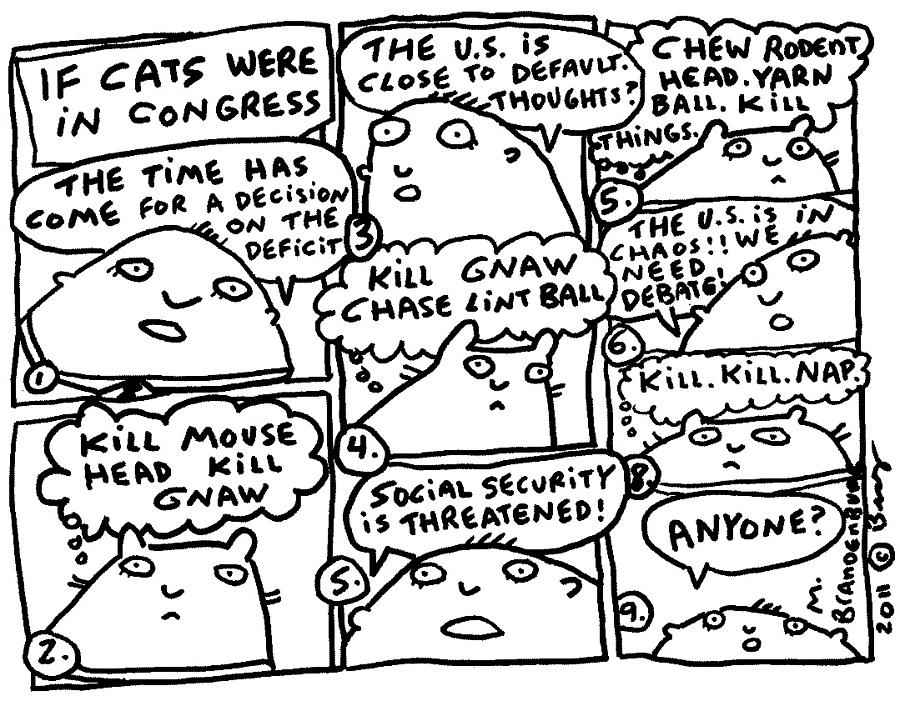 900x706 If Cats Were In Congress Drawing By Molly Brandenburg