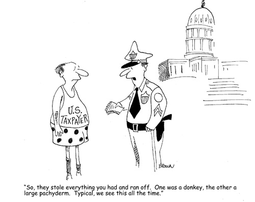 500x396 Taxpayer Fleeced By Congress By Joebrowntoons Politics Cartoon