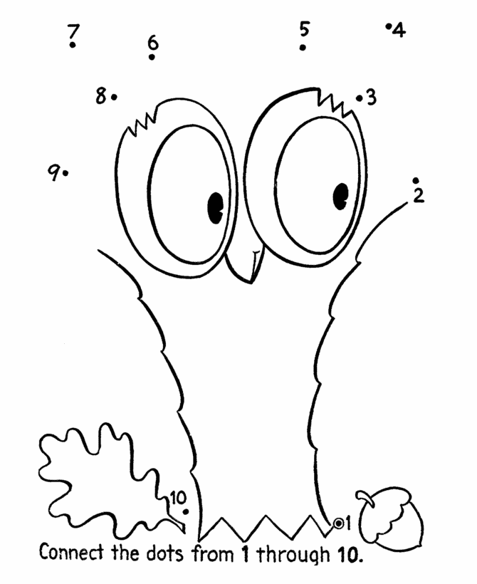 670x820 Owl Dot To Coloring Pages Preschool In Beatiful Page Draw Connect