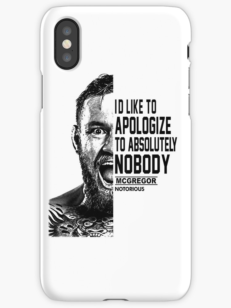 750x1000 Conor Mcgregor ( Half Face Quote) Iphone Cases Amp Skins By