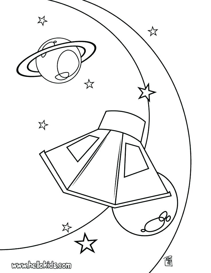 736x951 Coloring Pages Space