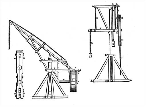 510x374 Initially, Most Cranes Used In Medieval Construction Work Were
