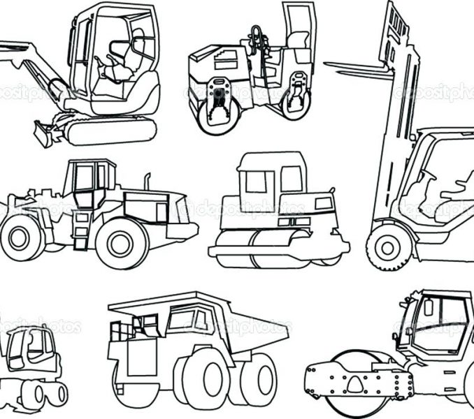 678x600 Construction Coloring Page Construction Coloring Pages 7503 Color