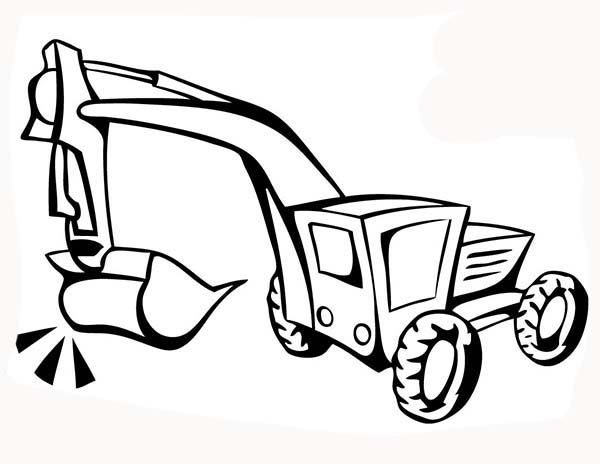 600x464 How To Draw Construction Equipment Coloring Page Coloring Sun