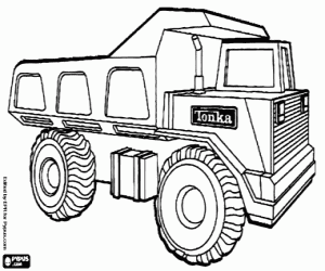 300x250 A Heavy Truck For Construction Coloring Page Aa Coloring Pages
