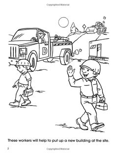 236x314 Construction Site Coloring Pages