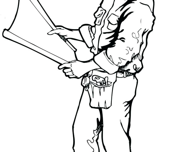 678x600 Construction Tools Coloring Pages Printable Site