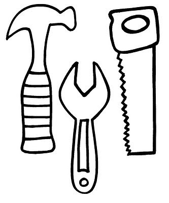 333x400 Printable Tools School Stuff Black Construction
