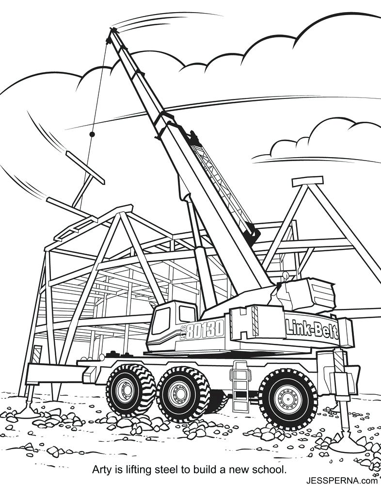 786x1000 Construction Truck Coloring Pages Free Construction Truck Coloring