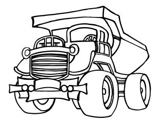 320x240 Drawing Construction Truck Coloring Pages 50 In Free Coloring Book