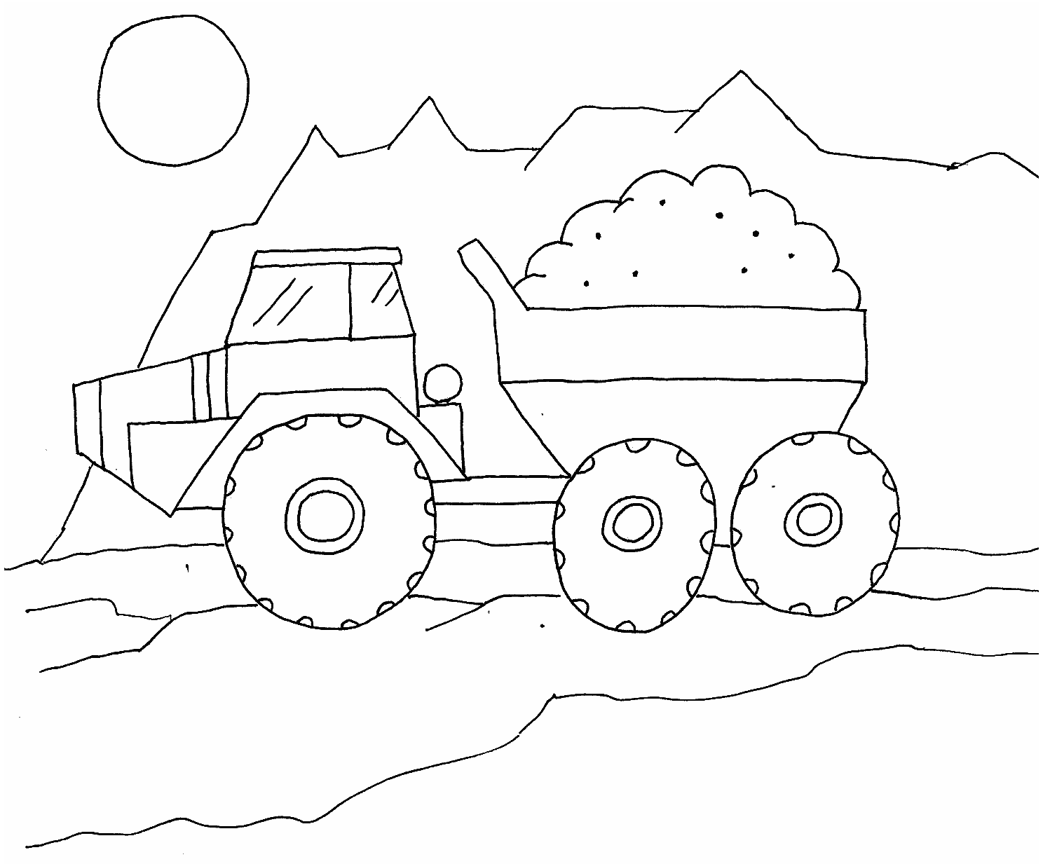 1498x1233 Free Printable Dump Truck Coloring Pages For Kids