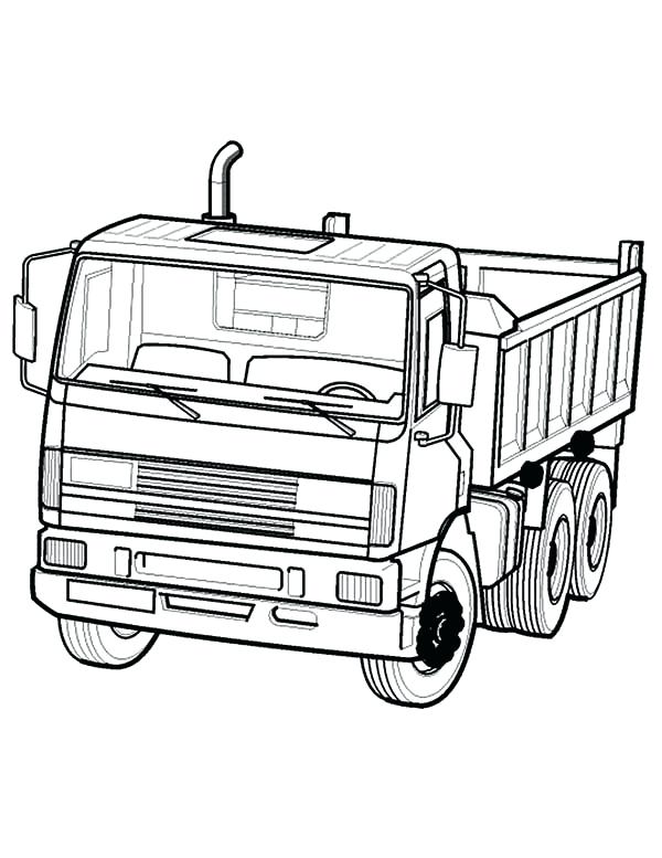 600x777 Dump Truck Coloring Nzherald.co