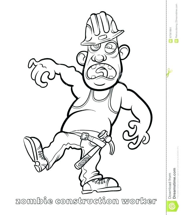 618x734 Inspirational Construction Worker Coloring Pages Online Page Draw